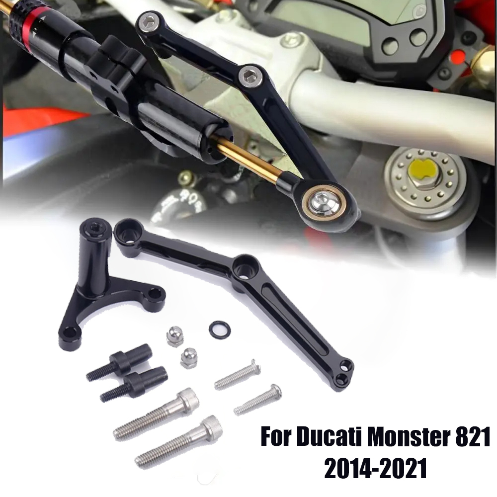 Steering Damper Stabilizer Kit Cnc - 오토바이 액세서리 Ducati Monster 821 2014-2021